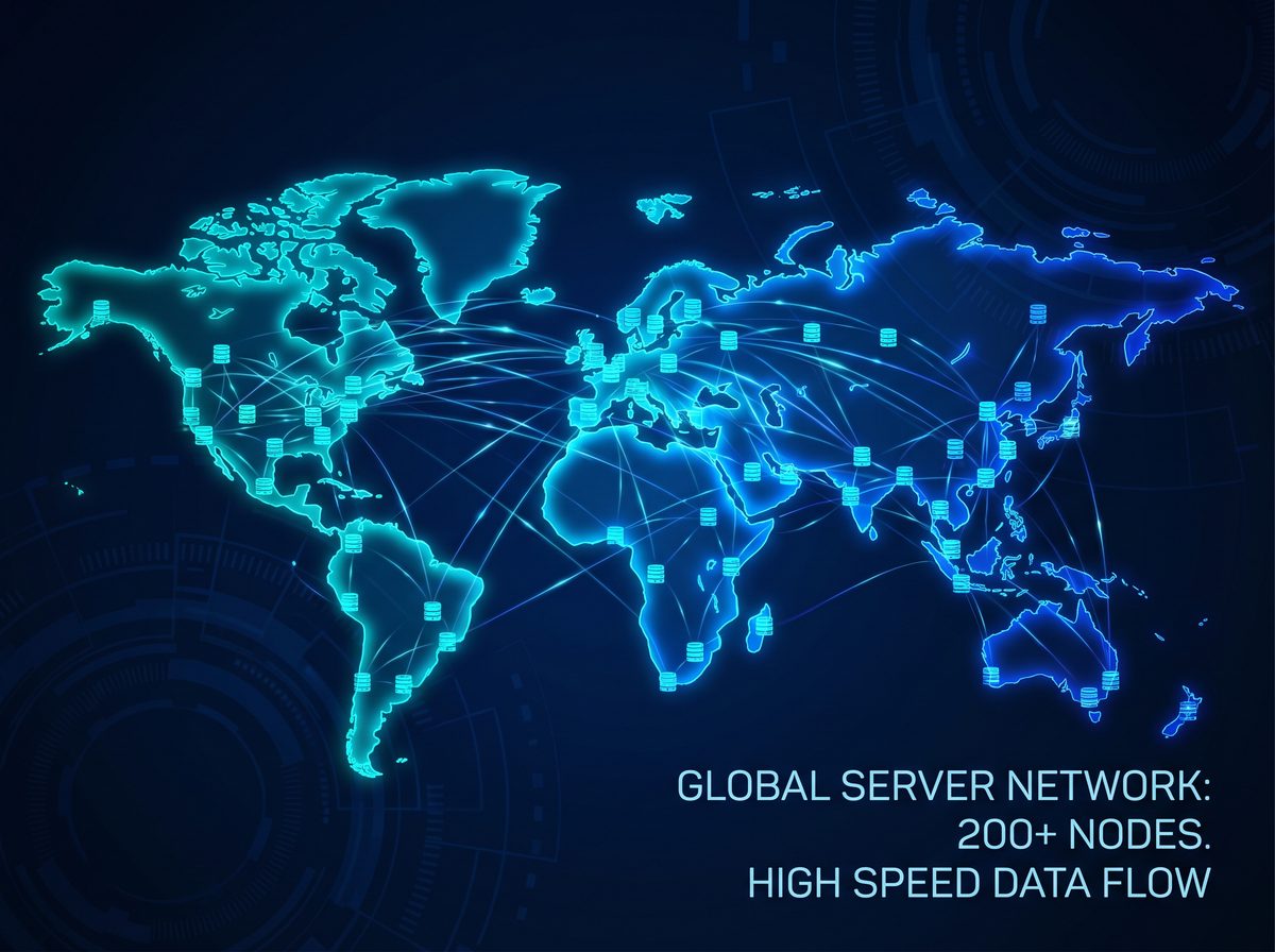 游乐加速器全球服务器节点分布图